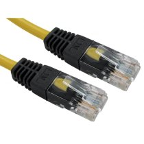 Cat5e Crossover Patch Leads 3m - Yellow