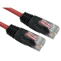 Cat5e Crossover Patch Leads 2m - Red